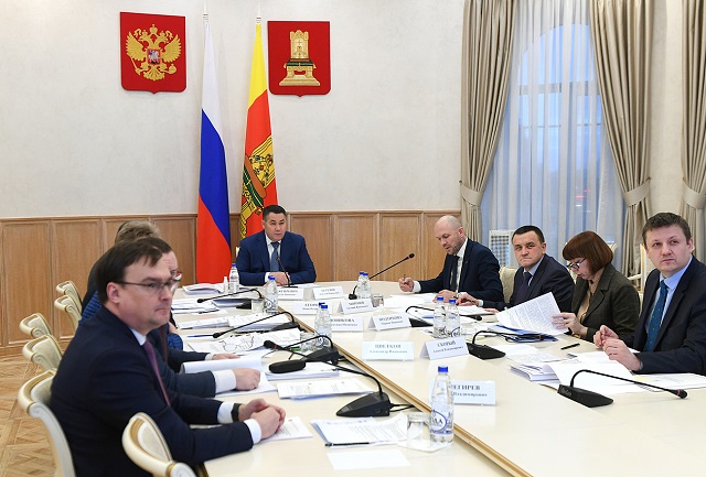 Глава Тверской области Игорь Руденя провёл совещание по вопросам деятельности регионального правительства